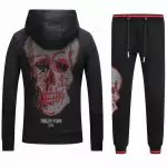 jogging philipp plein trench 2018 back red skull